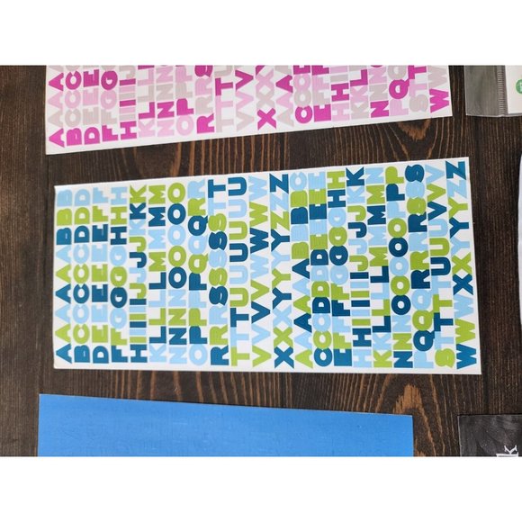 Alphabet Letter Stickers Lot of 11 NEW Scrapbooking Misc Retired Vintage #21 - Picture 9 of 11